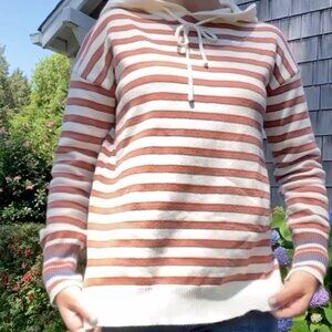 Poem & Thread Striped Hooded Sweater